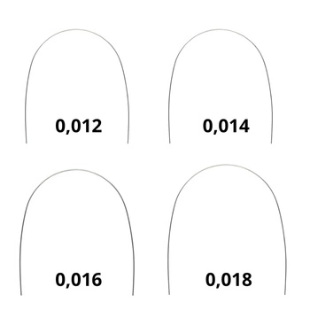 Łuki niklowo-tytanowe NiTi (okrągłe - 0.014) 10szt I-FLOW