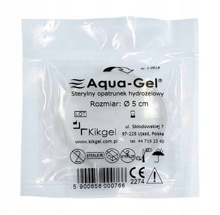 Opatrunek hydrożelowy Aqua Gel KIKGEL - 5cm, 1szt