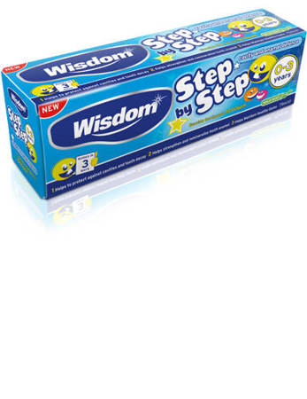 Pasta do zębów Wisdom Step by Step 0-3 years Cavity & Enamel defence fluoride toothpaste 75ml