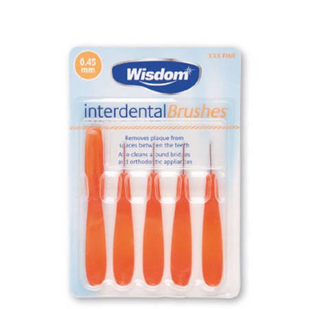 WISDOM INTERDENTAL BRUSHES Szczoteczki do czyszczenia powierzchni międzyzębowych