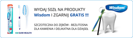 WISDOM INTERSPACE do czyszczenia aparatów ortodontycznych usuwa płytkę nazębną Slim