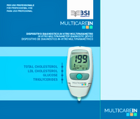 MultiCareIn 3w1 Urządzenie do pomiarów glukoza, cholesterol i trójglicerydy