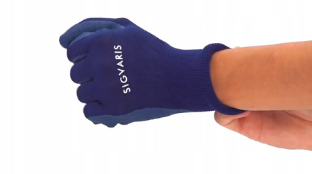 Sigvaris textile gloves for putting on stockings
