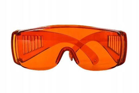 UV400 100% orange safety glasses