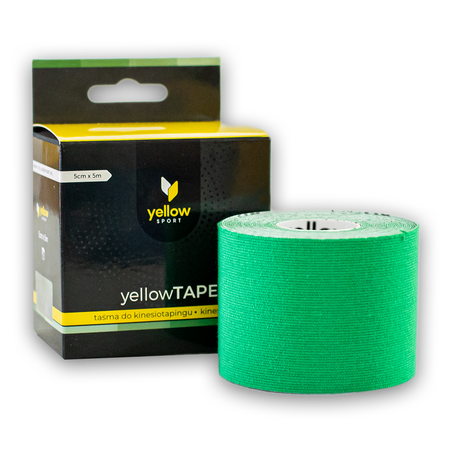 yellowTAPE taśma do kinesiotapingu 5cm x 5m zielony