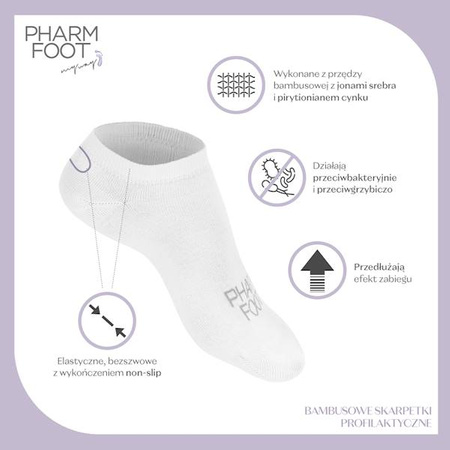 BAMBUSOWE SKARPETKI PROFILAKTYCZNE Z JONAMI SREBRA ROZMIAR 43-46 black