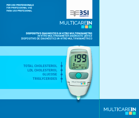 MultiCareIn PRO 3-in-1 Glucose, LDL Cholesterol and Triglycerides