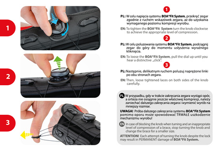 Wrist orthosis with BOA Fit System AM-OSN-U-01/CCA