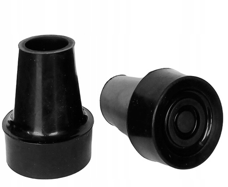 Foot cap for aluminum cane ¶r. 18 mm - black