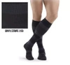 Skarpety podkolanówki uciskowe Sigvaris Microfiber Shades Onyx B - męskie